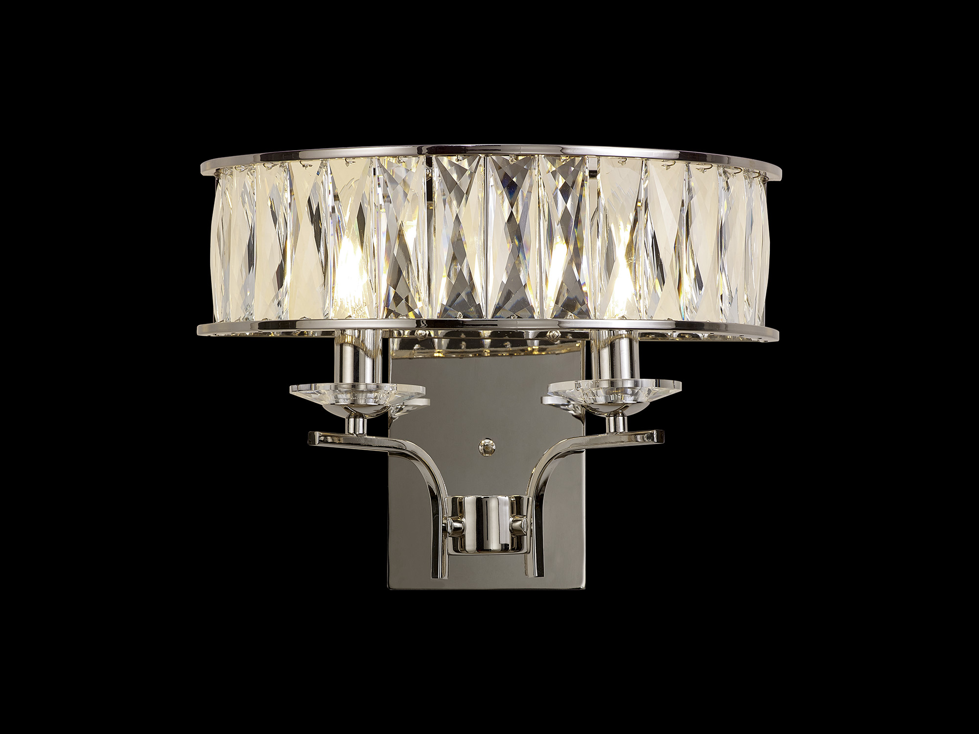 Vivienne Crystal Wall Lights Diyas Armed Wall Lights